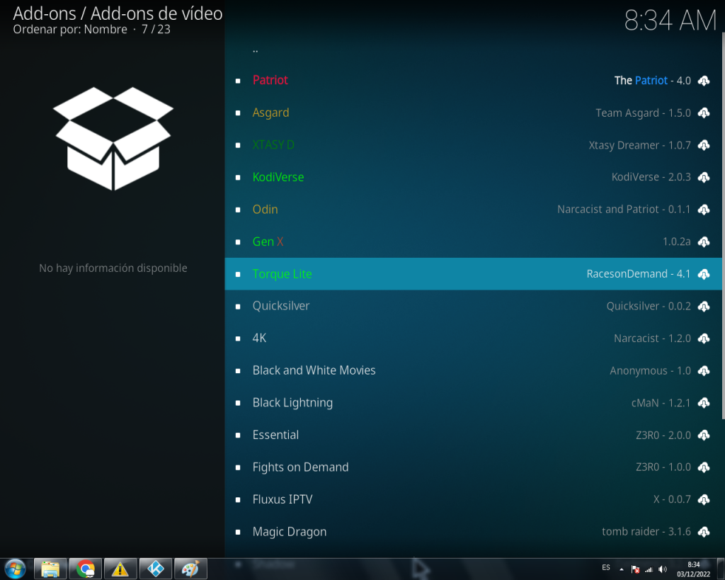 Instalar addon Torque Lite en Kodi Hablemos de Android
