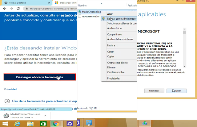 Cambiar de Windows 8 a Windows 10