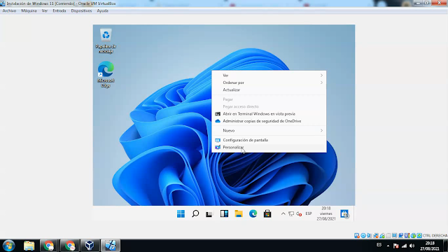 Cambiar fondo de pantalla en Windows 11