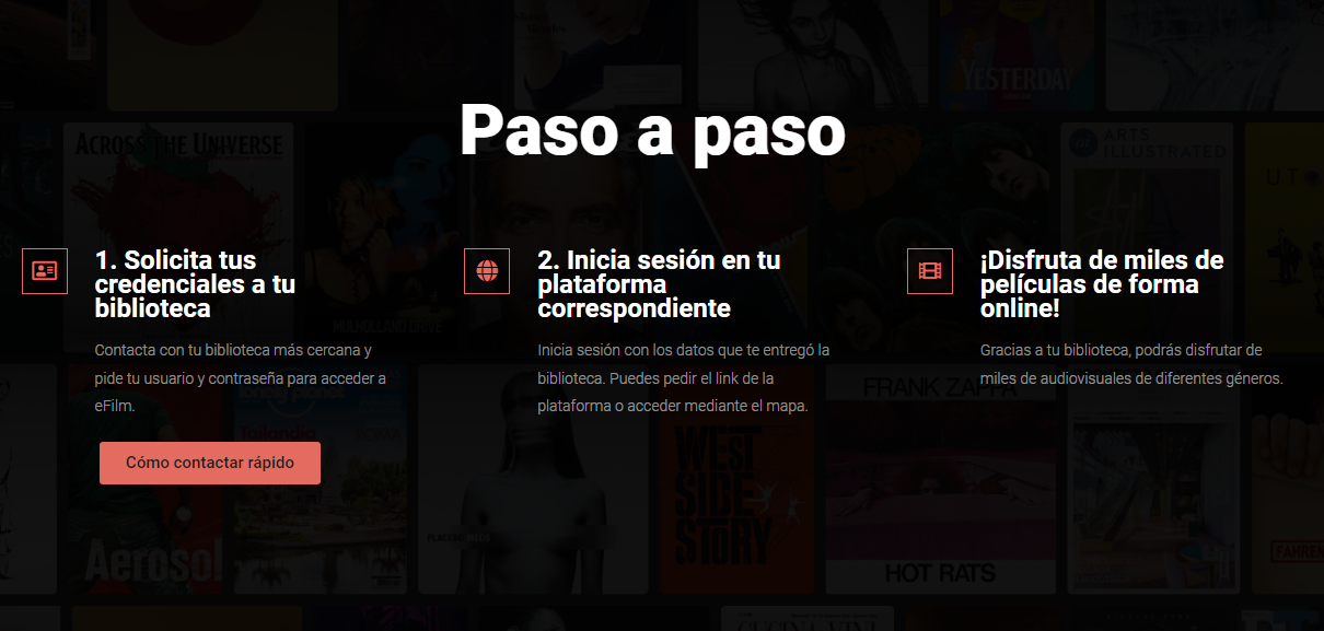 Cómo registrarse en eFilm