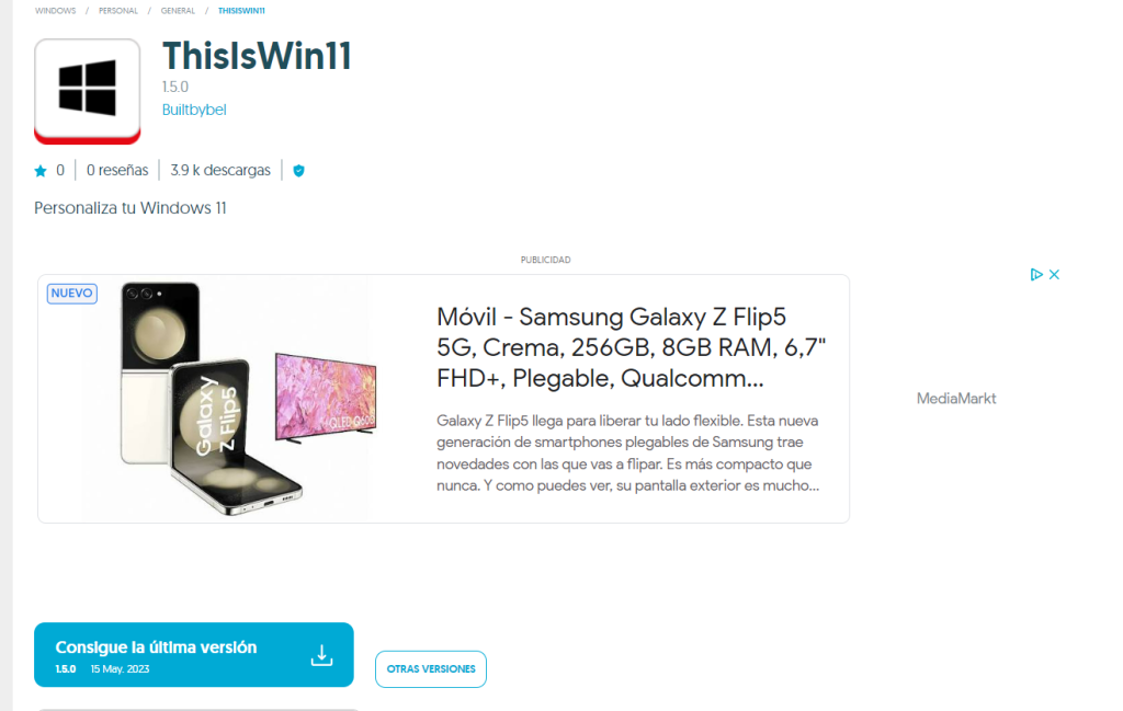 Cómo instalar ThisIsWin11 en Windows