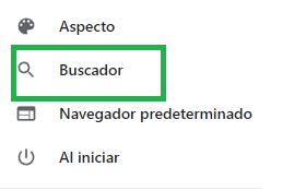Modificar el motor de búsqueda en equipos de escritorio