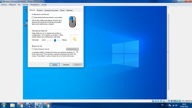 Cómo cambiar diseño del puntero en Windows 10