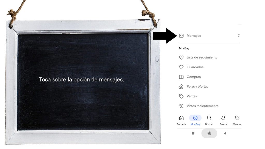 Ver los mensajes en la app de eBay
