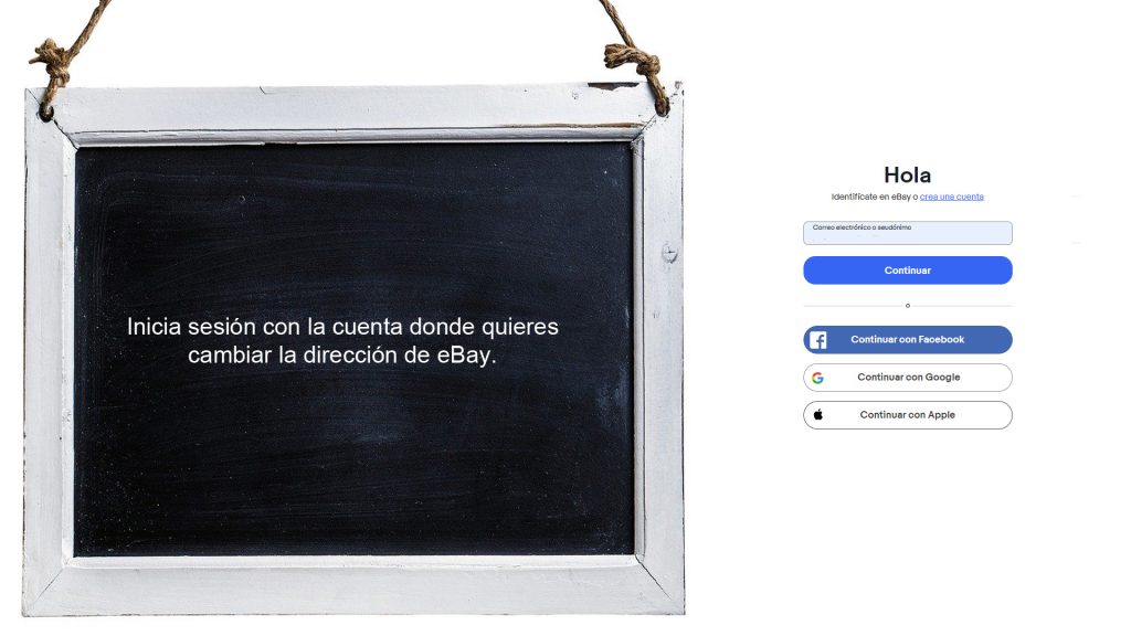 Cómo cambiar la dirección de envío en eBay