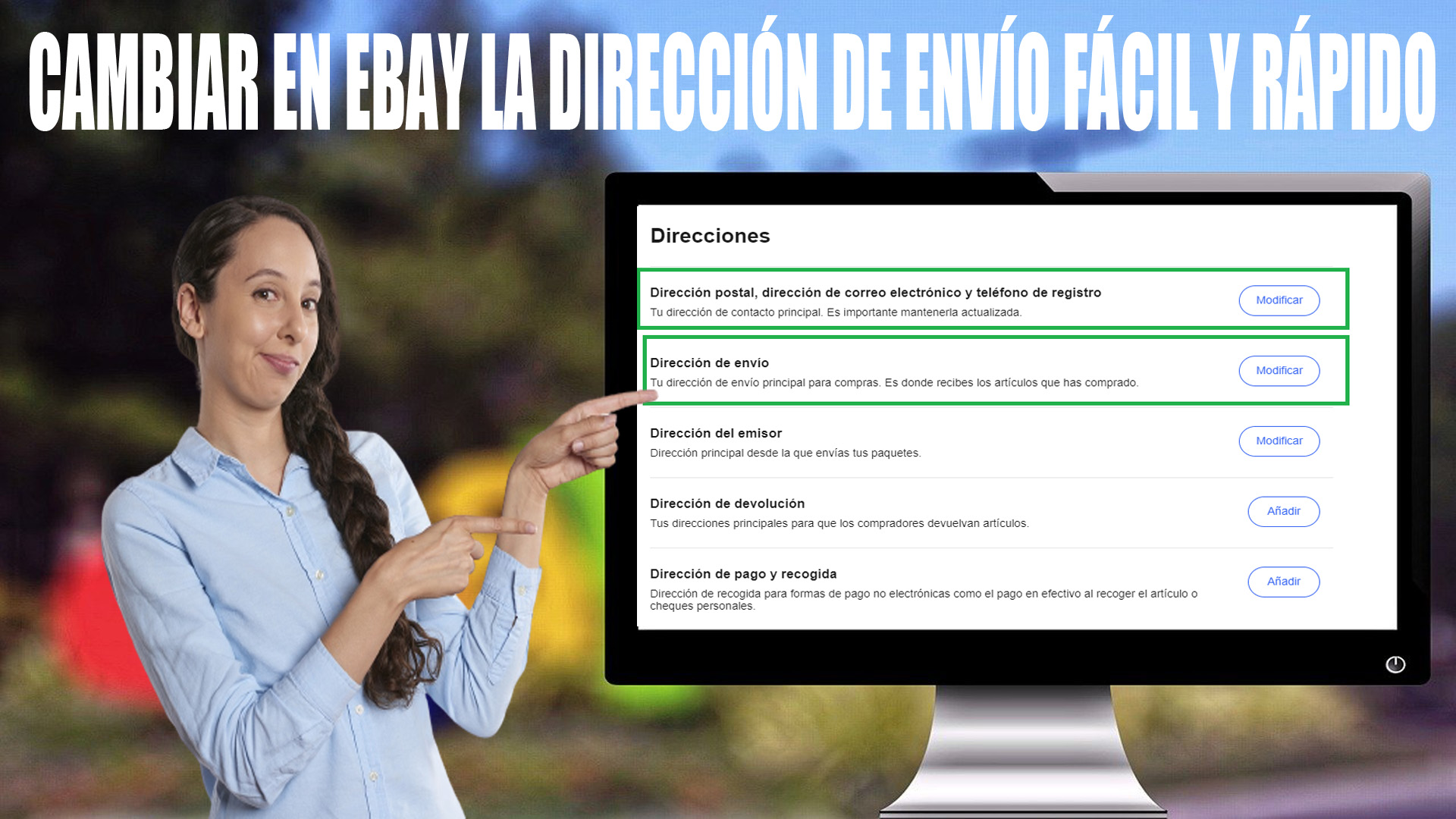 Cómo cambiar la dirección de envío en eBay Cómo cambiar la dirección de envío en eBay