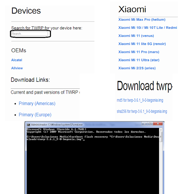 Cómo instalar Recovery TWRP en un smartphone Xiaomi 