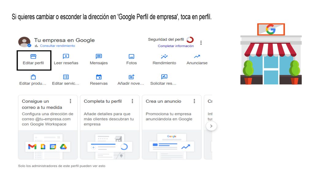 Cómo ocultar la dirección en Google My Business