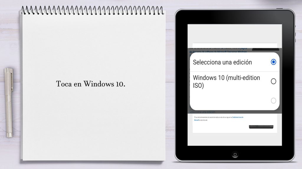 Descargar Windows 10 desde Android