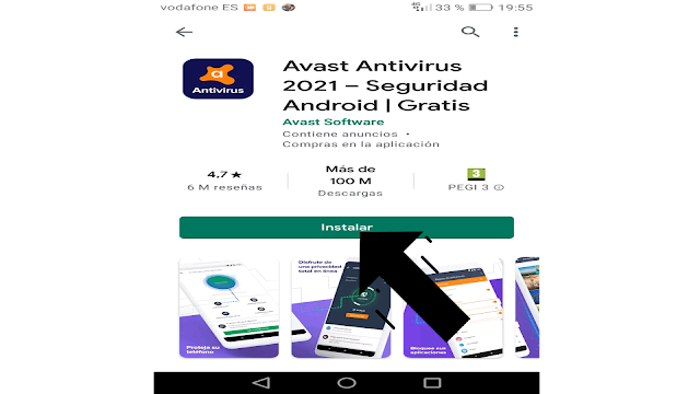 Accede a la aplicación Google Play Store desde tu dispositivo Android.
En el campo de búsqueda, introduce el nombre del antivirus deseado (por ejemplo, "Avast Antivirus").
Selecciona el antivirus deseado de los resultados de búsqueda.
Pulsa sobre el botón "Instalar" para iniciar la descarga e instalación del antivirus en tu dispositivo.
Una vez completada la instalación, pulsa sobre el botón "Abrir" para abrir la aplicación antivirus recién instalada.
Dentro de la aplicación antivirus, encontrarás varias opciones, entre las que se incluye la capacidad de escanear tu dispositivo en busca de virus y malware. Dependiendo del antivirus que hayas instalado, el proceso puede variar ligeramente, pero generalmente seguirá estos pasos:
Busca y selecciona la opción para realizar un escaneo completo del dispositivo en busca de amenazas.
Espera a que el escaneo se complete. El tiempo que tarda puede variar según la cantidad de datos almacenados en tu dispositivo.
Una vez finalizado el escaneo, la aplicación te informará sobre los resultados encontrados, si se detectó alguna amenaza.
Si se encuentran amenazas, la aplicación te dará la opción de eliminarlas o tomar medidas para resolver el problema.
Sigue las instrucciones proporcionadas por la aplicación para eliminar las amenazas detectadas.