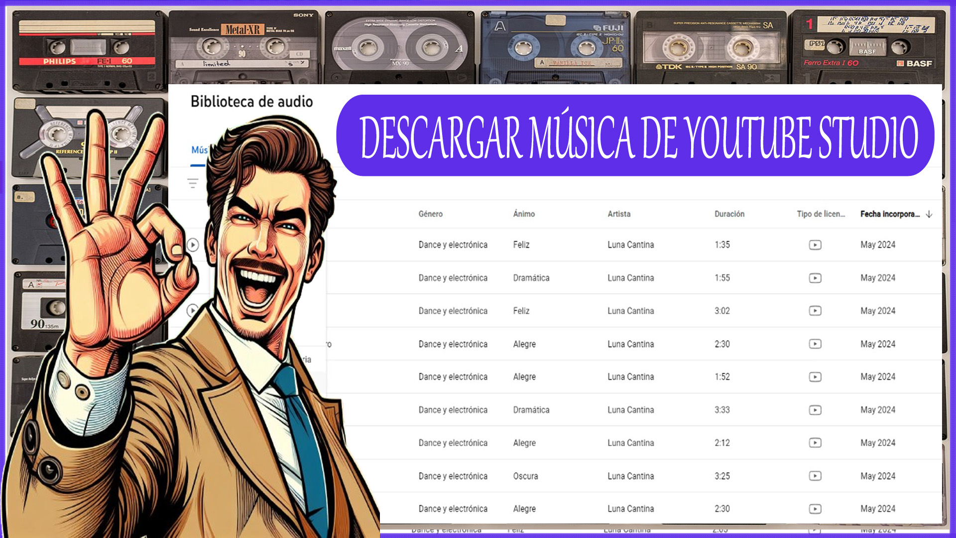 Cómo descargar música y efectos de YouTube Studio Cómo descargar música y efectos de YouTube Studio