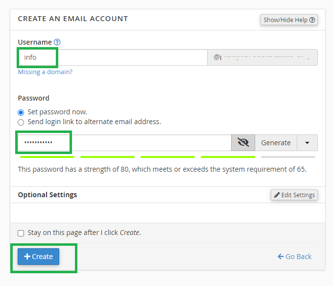 Cómo crear una cuenta de correo en cPanel