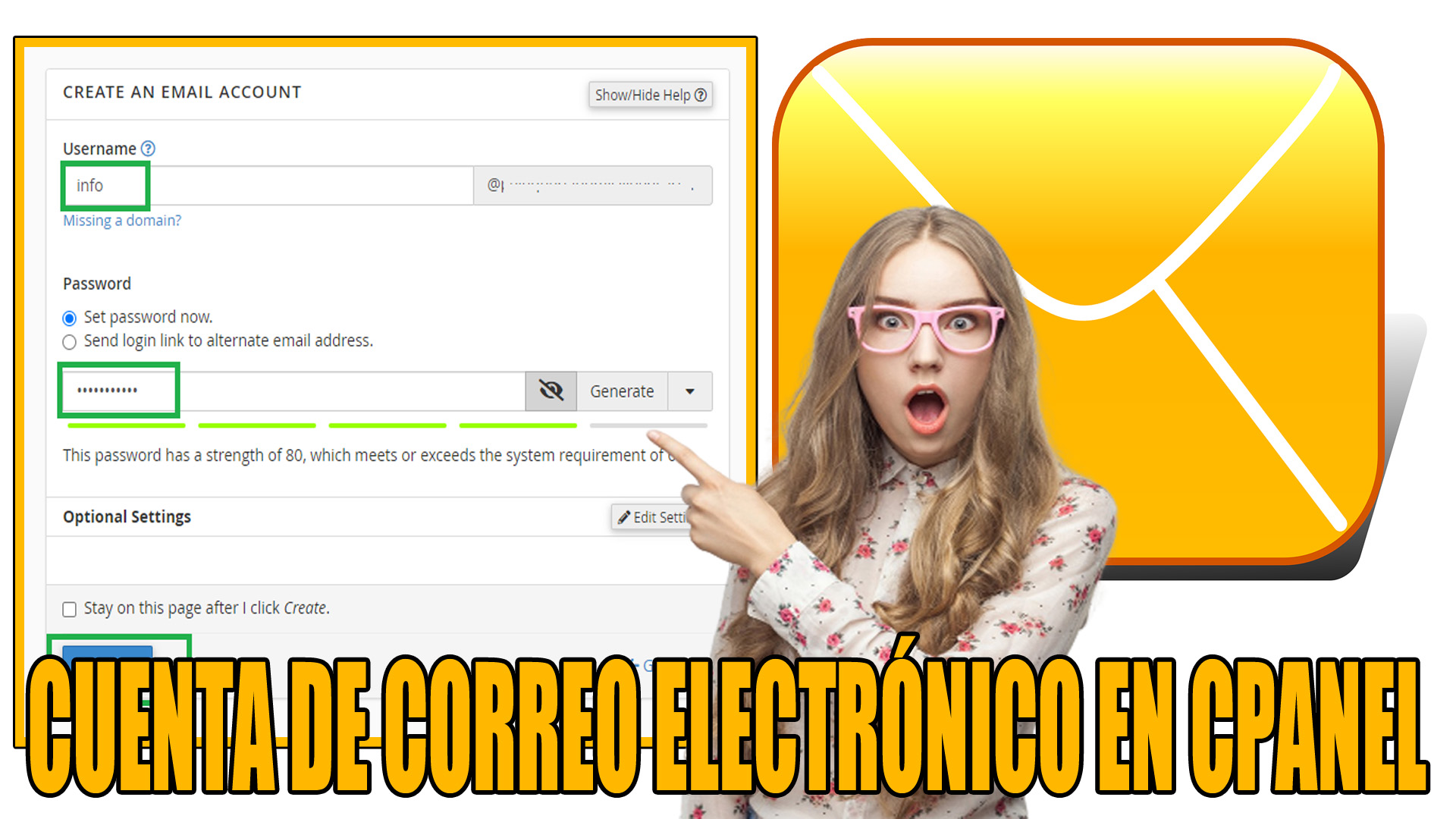 Cómo crear una cuenta de correo electrónico en cPanel Correo o email corporativo en cPanel Cómo crear una cuenta de correo electrónico en cPanel