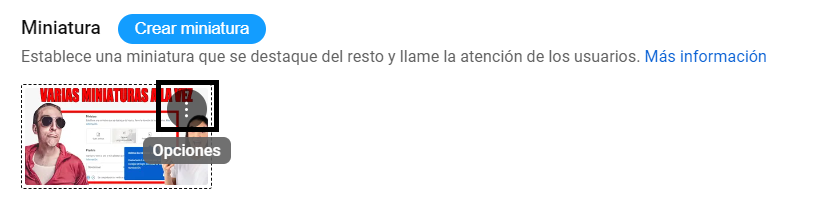 Subir varias miniaturas a la vez a YouTube Studio