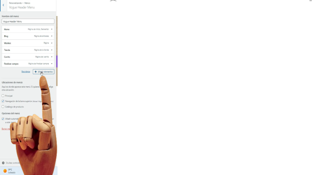 Cómo añadir categorías de producto al menú principal en WooCommerce
