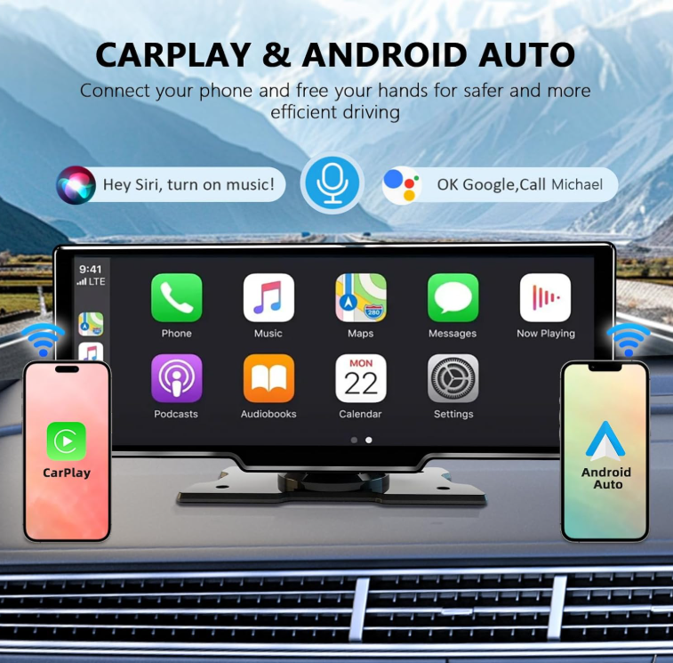 Pantalla de Coche Tallflly 10,26” – CarPlay y Android Auto inalámbrico al mejor precio 🚘