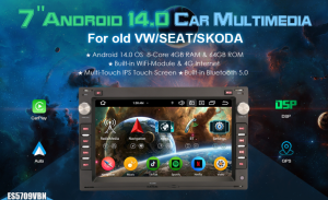 Radio de Coche con GPS, CarPlay y Android Auto<div class=