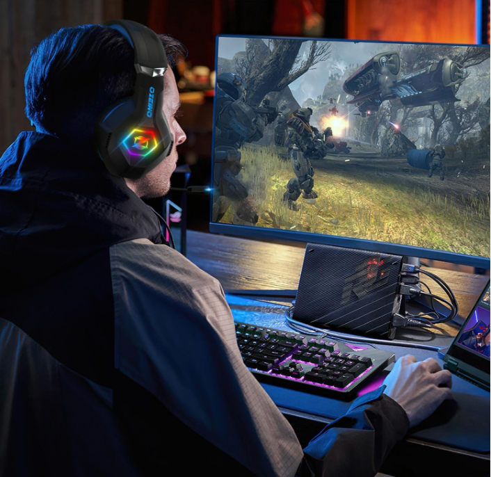 Cascos Gaming Ozeino en Amazon sonido premium por solo 22,99 €