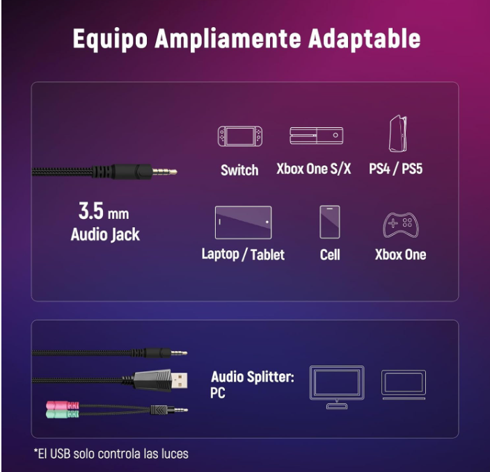 Cascos Gaming Ozeino en Amazon sonido premium por solo 22,99 €