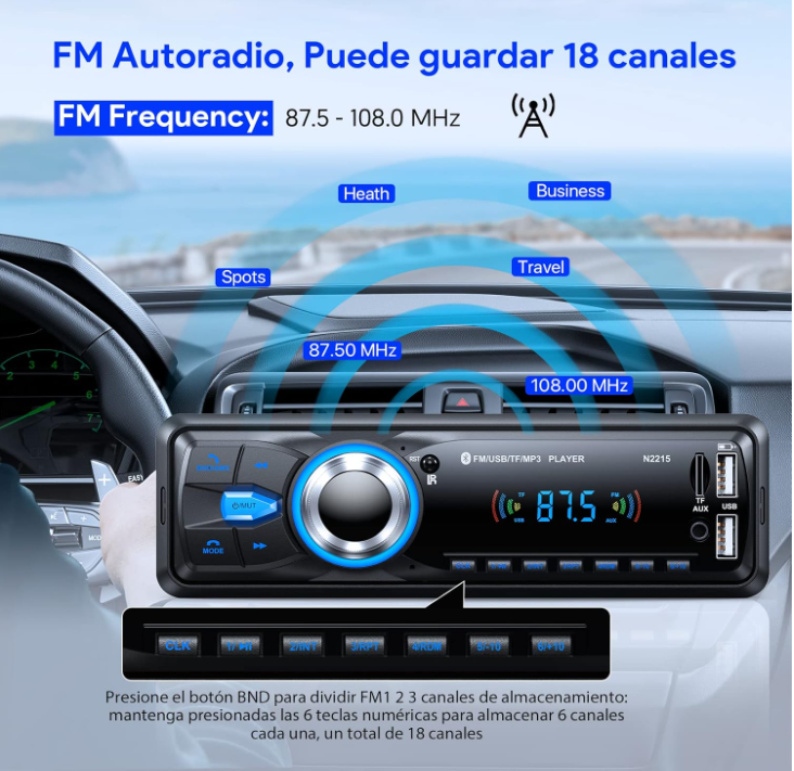 Las mejores radios de coche Bluetooth 5.0: calidad, seguridad y estilo al volante