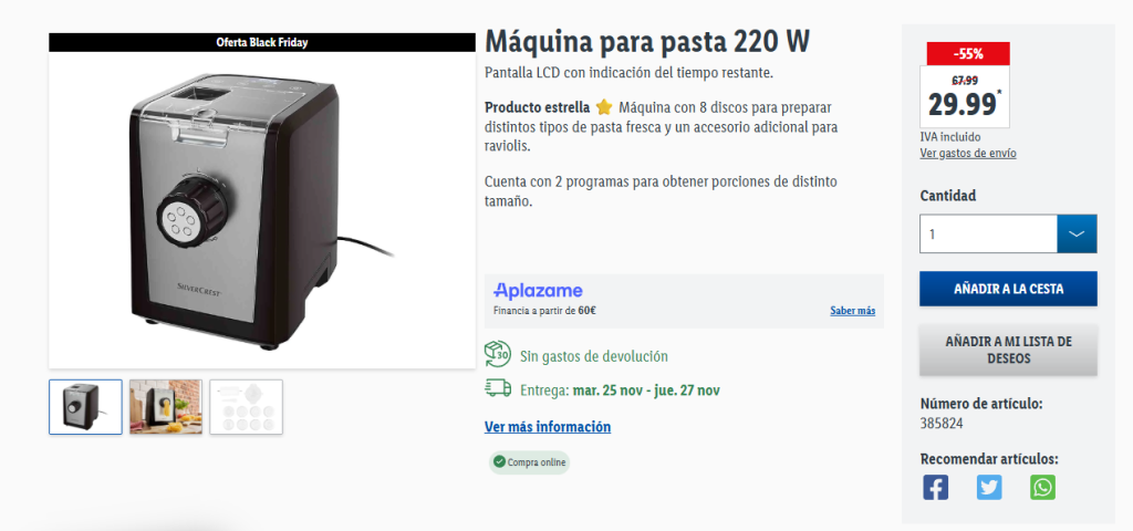 Black Friday LIDL 2025: Las Mejores Ofertas en Cocina, Hogar y Más