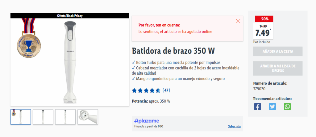 Black Friday LIDL 2025: Las Mejores Ofertas en Cocina, Hogar y Más