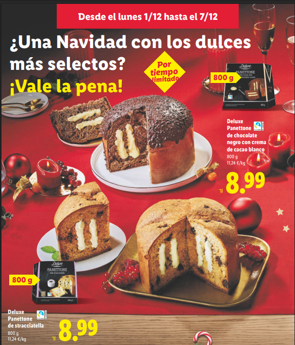 Nuevo Catálogo LIDL del 1 al 7 de diciembre de 2025: Dulces Favorina la estrella de la Navidad