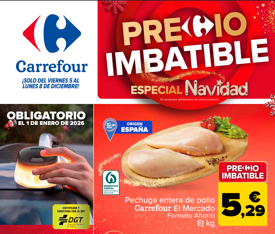 Ofertas Carrefour Diciembre 2025: Catálogo Precios Imbatibles del 5 al 8 de diciembre de 2025<div class=