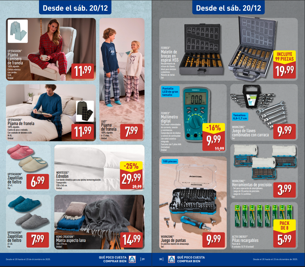 Catálogo ALDI del 15 al 21 de diciembre 2025: Ofertas, promociones y folleto completo actualizado