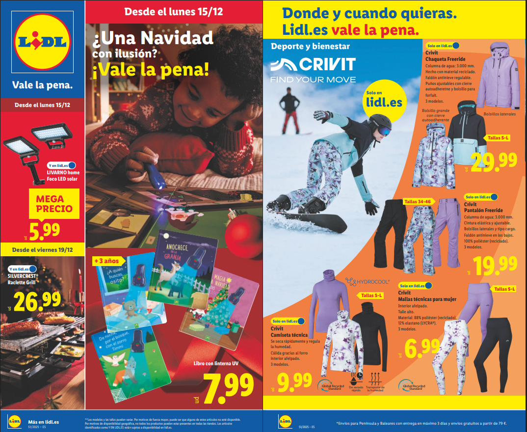 Ofertas LIDL del 15 al 21 de diciembre 2025: Catálogo Bazar Completo y Actualizado
