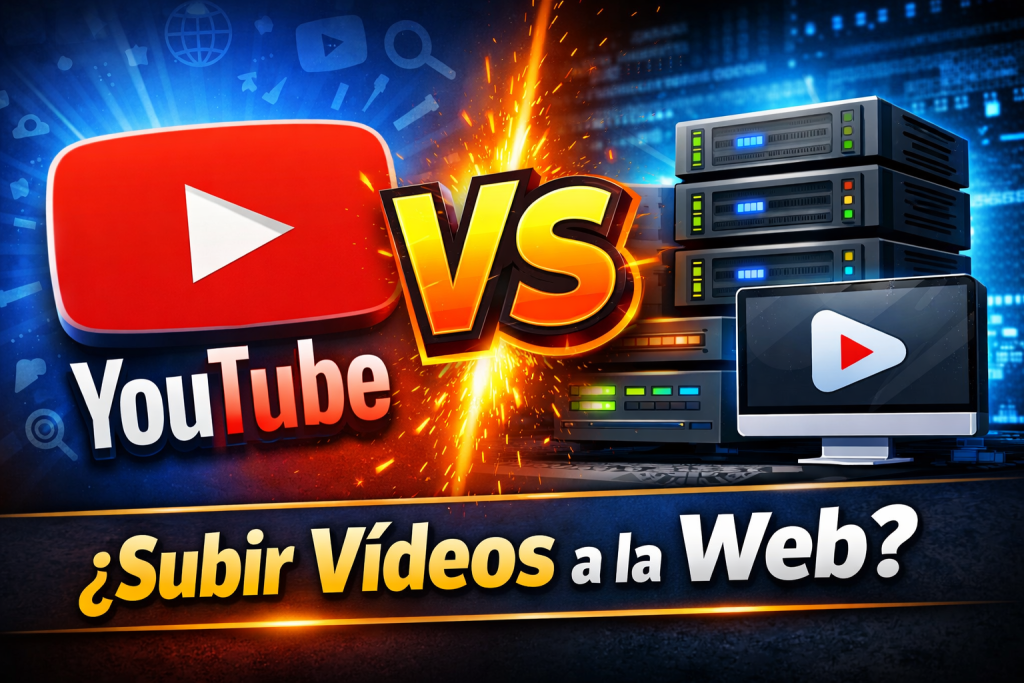¿Es mejor subir los vídeos a YouTube o directamente a la web para SEO?