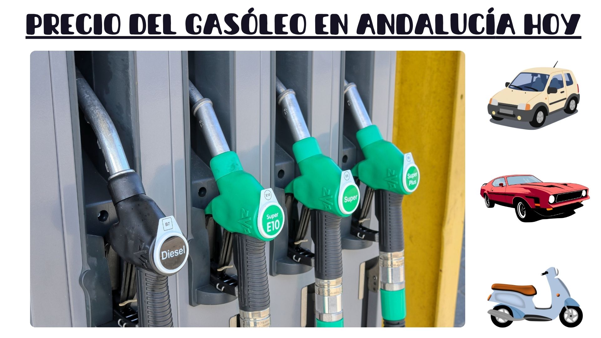 Precio del gasóleo en Andalucía hoy(2026)