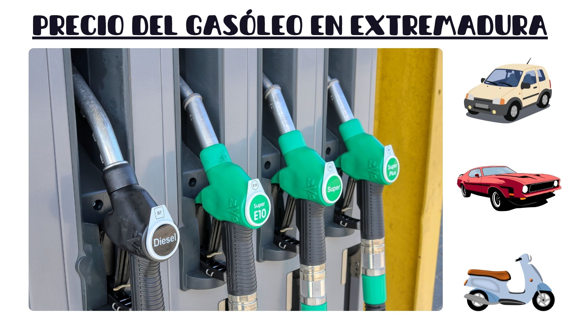 Precio del gasóleo en Extremadura