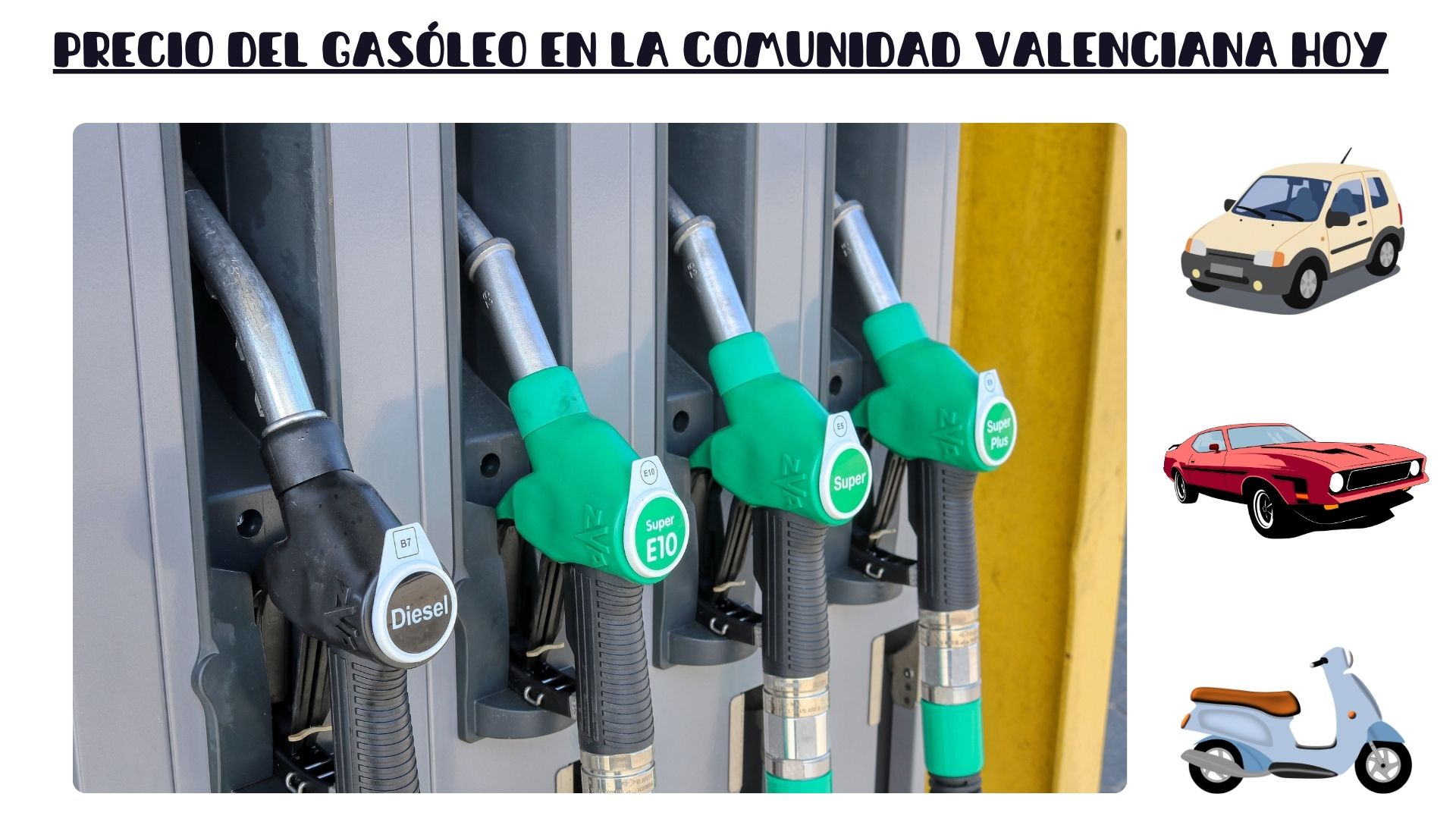 Precio del gasóleo en la Comunidad Valenciana hoy